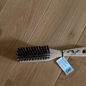Wooden Boar Hair Brush with Black Bristles